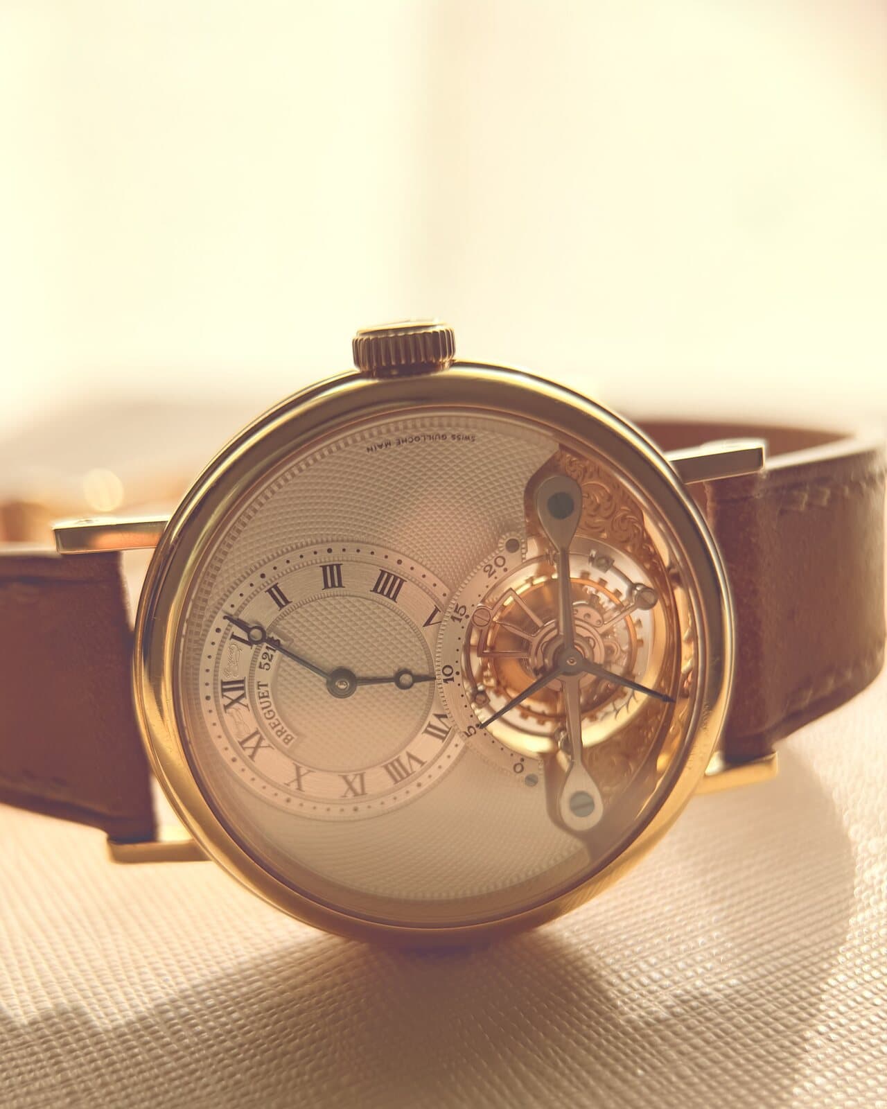 My Breguet 3357, with its tourbillon visible at six o'clock