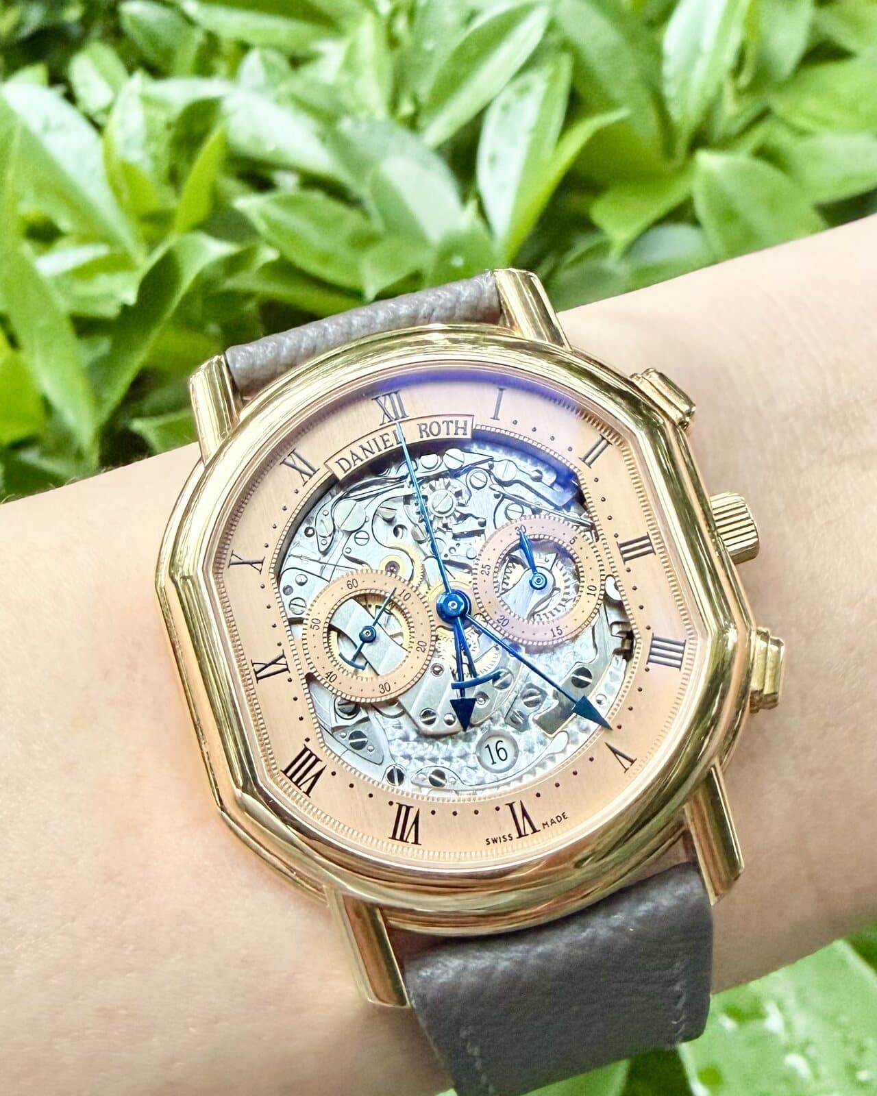 Daniel Roth 447 with its chronograph mechanism visible